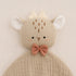 Doudou lange faon en double gaze de coton biologique fabriqué en France