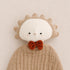 Doudou lange hérisson en double gaze de coton biologique fabriqué en France