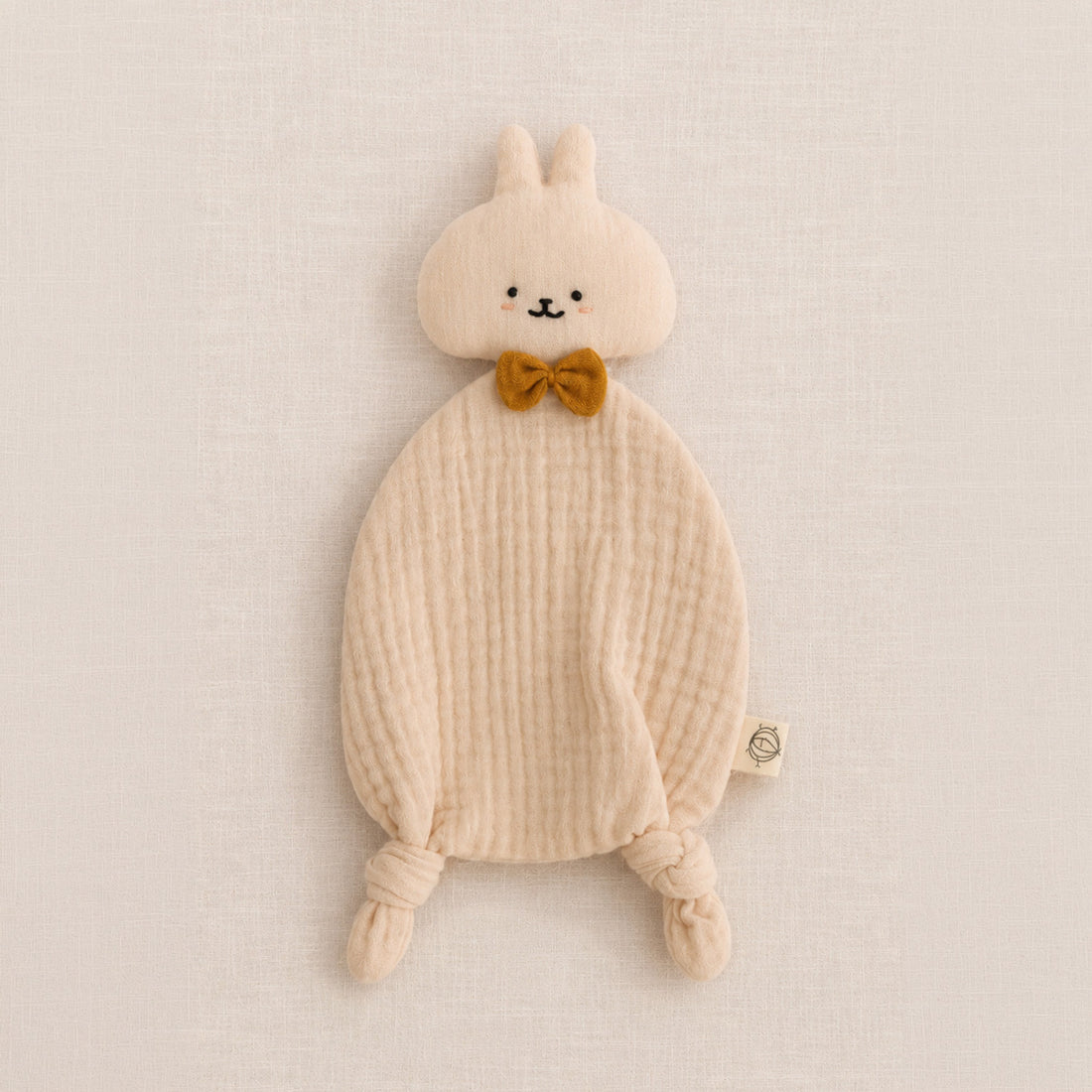 Doudou lange lapin Trotte Noisette couleur rose pâle