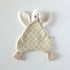 Doudou plat Canard beige en coton bio made in France 